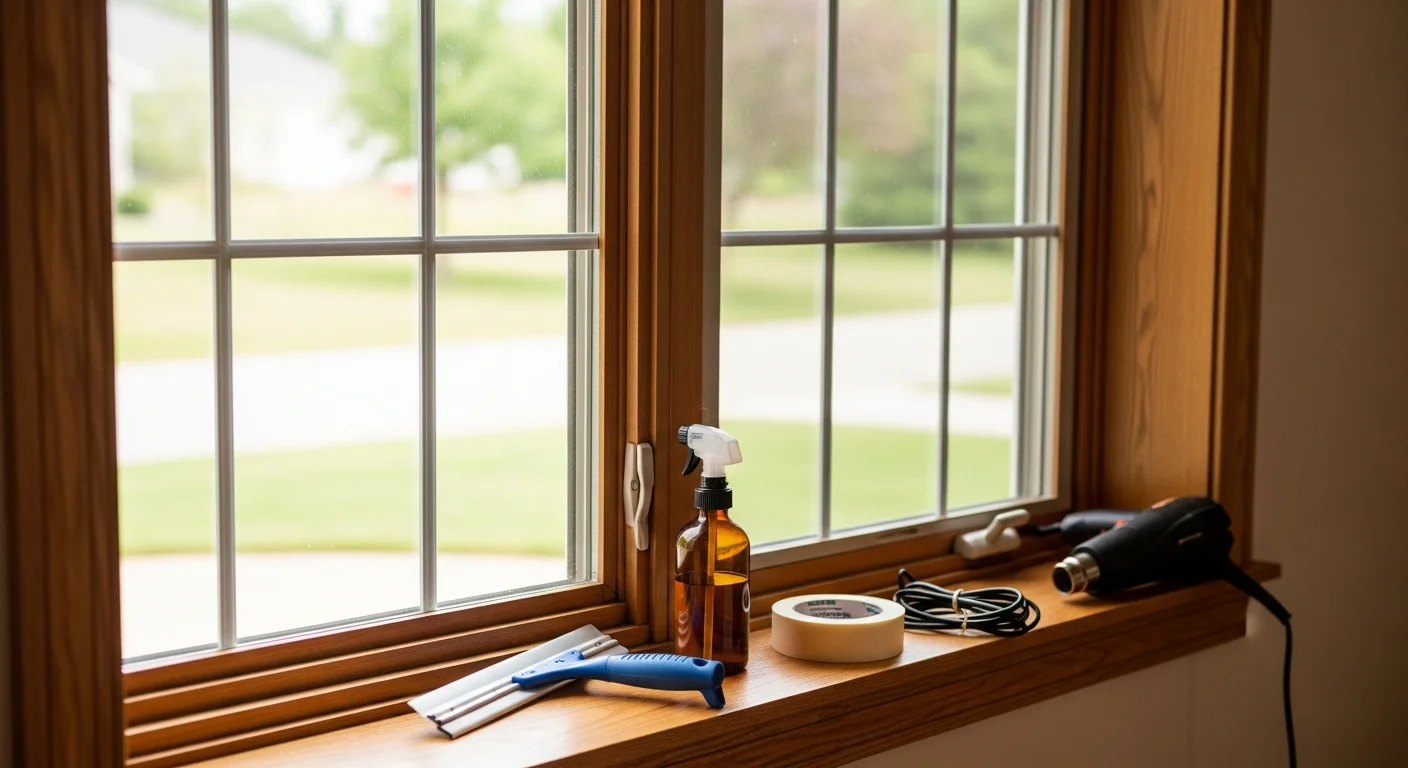 Professional window tinting installation on residential home in Grand Rapids